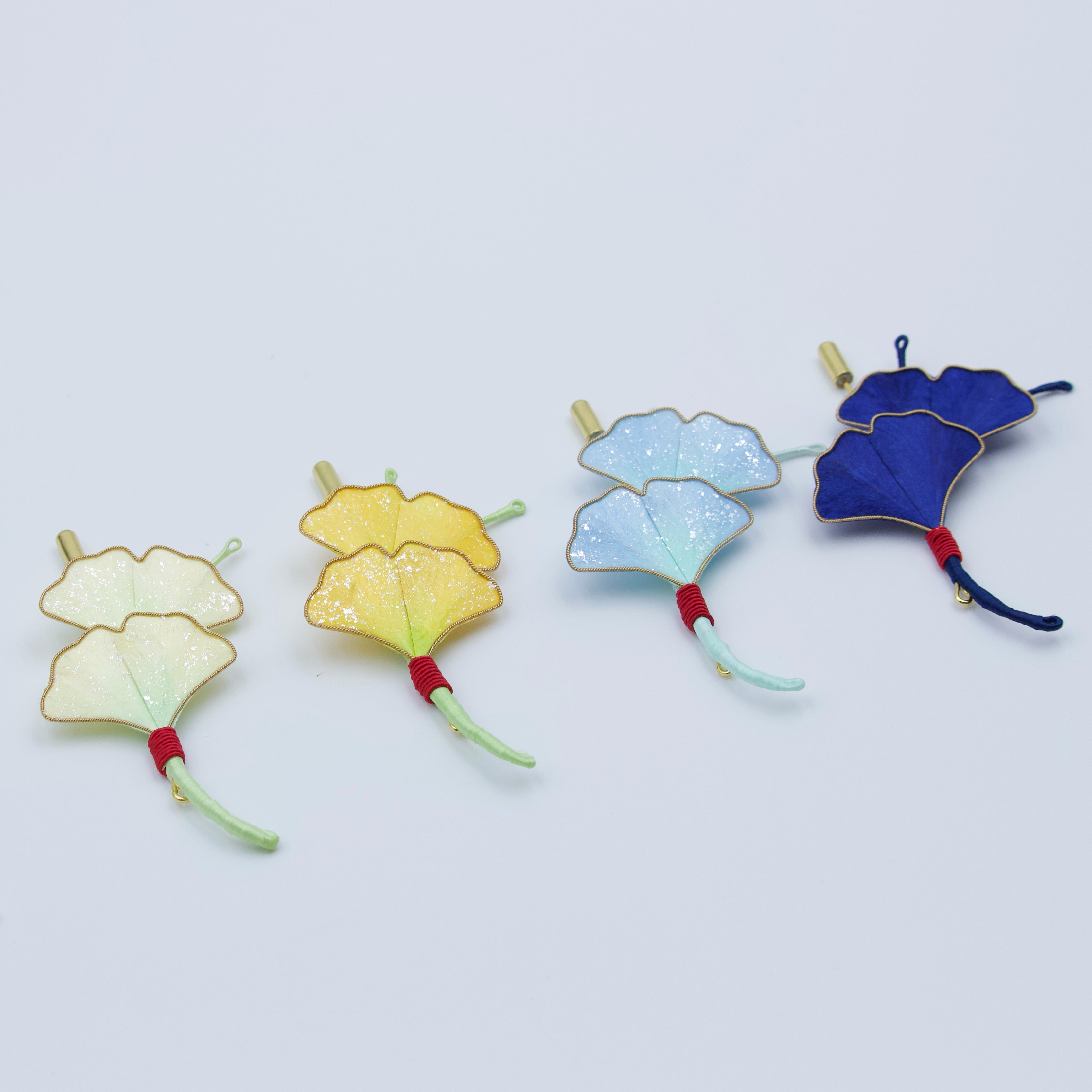 Fan of Time - Ronghua Ginkgo Leaf Brooch
